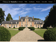 Tablet Screenshot of chateaudevauchelles.com